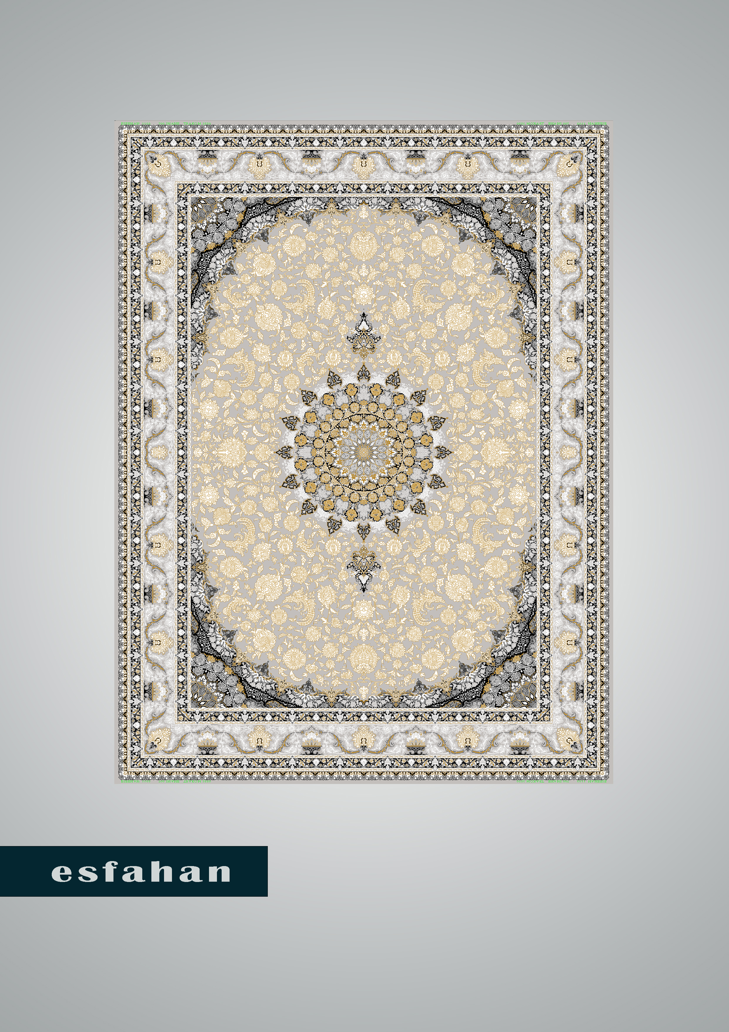 فرش 700 شانه طرح اصفهان